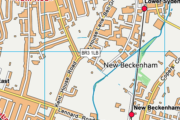BR3 1LB map - OS VectorMap District (Ordnance Survey)