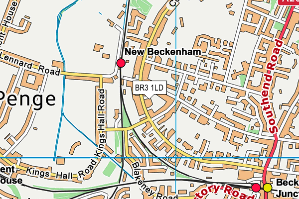 BR3 1LD map - OS VectorMap District (Ordnance Survey)