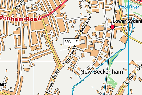 BR3 1LE map - OS VectorMap District (Ordnance Survey)