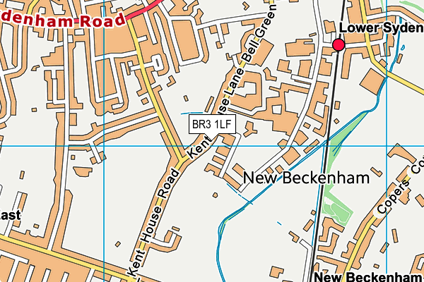 BR3 1LF map - OS VectorMap District (Ordnance Survey)