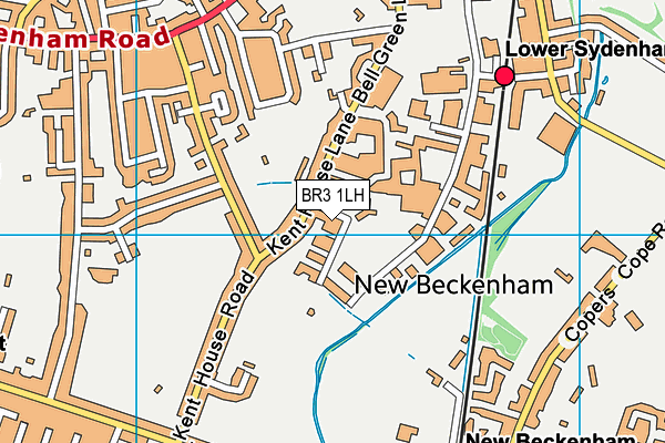 BR3 1LH map - OS VectorMap District (Ordnance Survey)