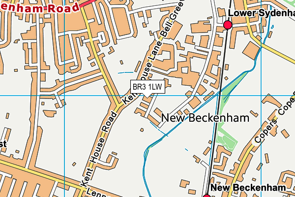 BR3 1LW map - OS VectorMap District (Ordnance Survey)