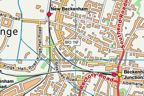 BR3 1NF map - OS VectorMap District (Ordnance Survey)