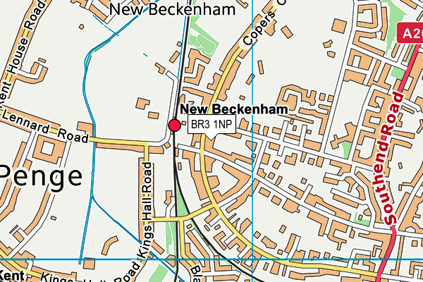 BR3 1NP map - OS VectorMap District (Ordnance Survey)