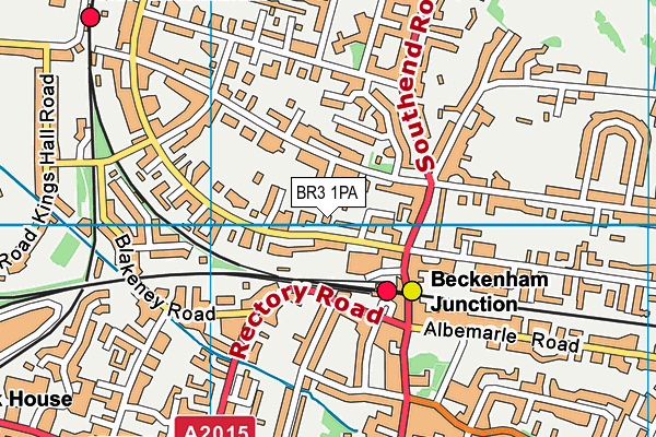 BR3 1PA map - OS VectorMap District (Ordnance Survey)