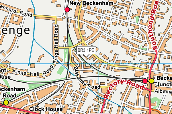 BR3 1PE map - OS VectorMap District (Ordnance Survey)