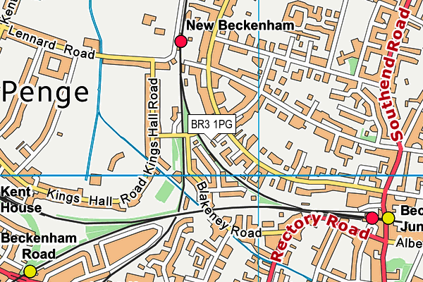 BR3 1PG map - OS VectorMap District (Ordnance Survey)