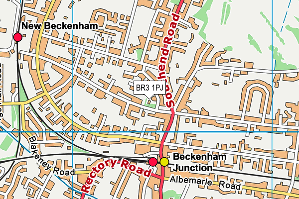 BR3 1PJ map - OS VectorMap District (Ordnance Survey)