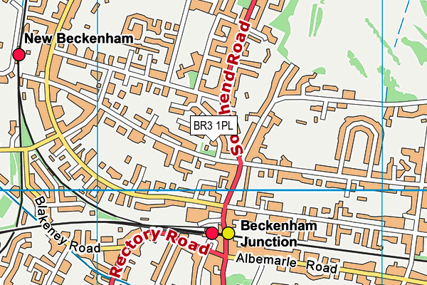 BR3 1PL map - OS VectorMap District (Ordnance Survey)