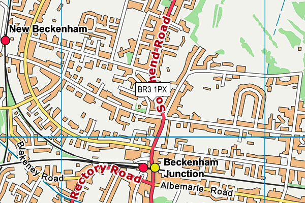 BR3 1PX map - OS VectorMap District (Ordnance Survey)