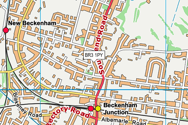 BR3 1PY map - OS VectorMap District (Ordnance Survey)