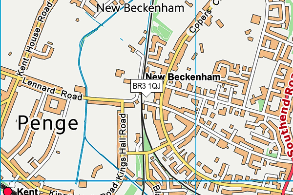 BR3 1QJ map - OS VectorMap District (Ordnance Survey)