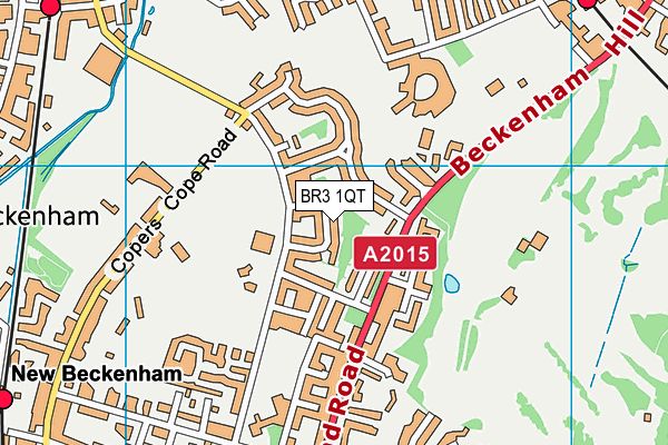 BR3 1QT map - OS VectorMap District (Ordnance Survey)
