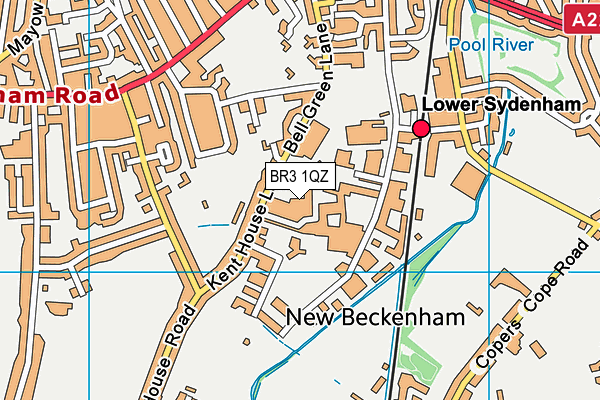 BR3 1QZ map - OS VectorMap District (Ordnance Survey)