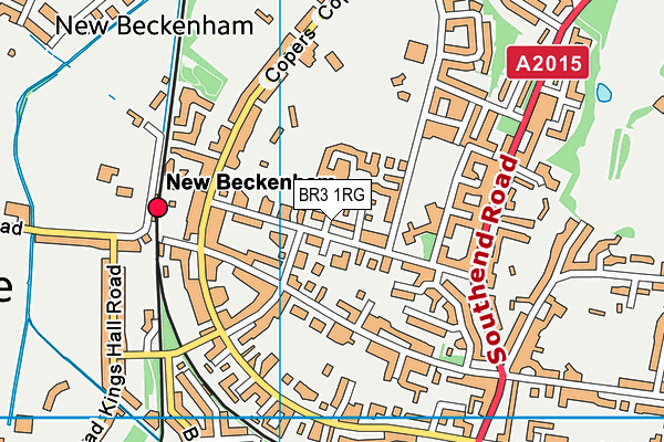 BR3 1RG map - OS VectorMap District (Ordnance Survey)