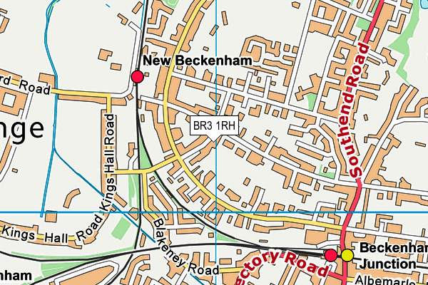 BR3 1RH map - OS VectorMap District (Ordnance Survey)