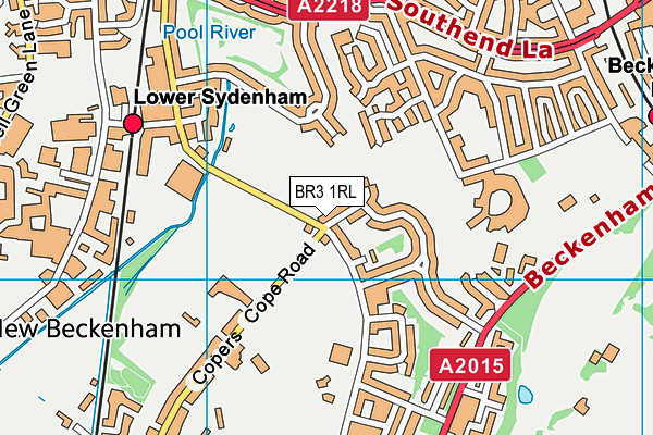 Sydenham High School Gdst Sports Ground map (BR3 1RL) - OS VectorMap District (Ordnance Survey)