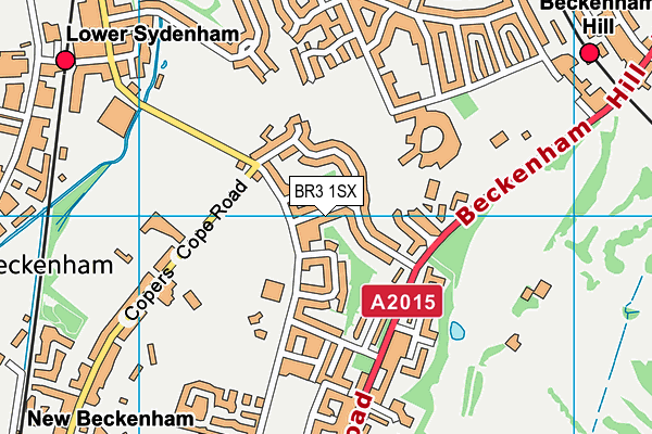 BR3 1SX map - OS VectorMap District (Ordnance Survey)