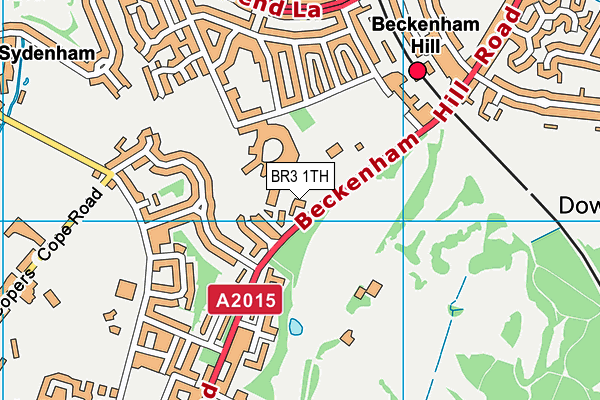 BR3 1TH map - OS VectorMap District (Ordnance Survey)