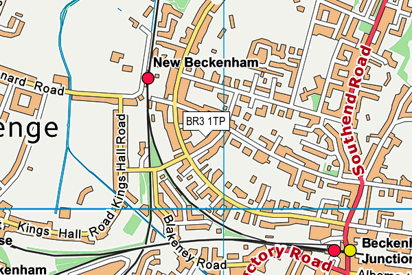 BR3 1TP map - OS VectorMap District (Ordnance Survey)