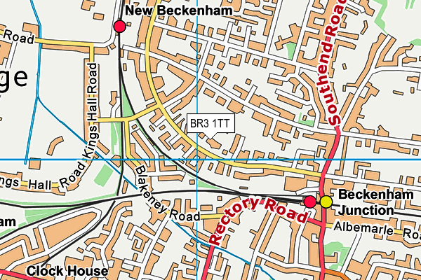BR3 1TT map - OS VectorMap District (Ordnance Survey)