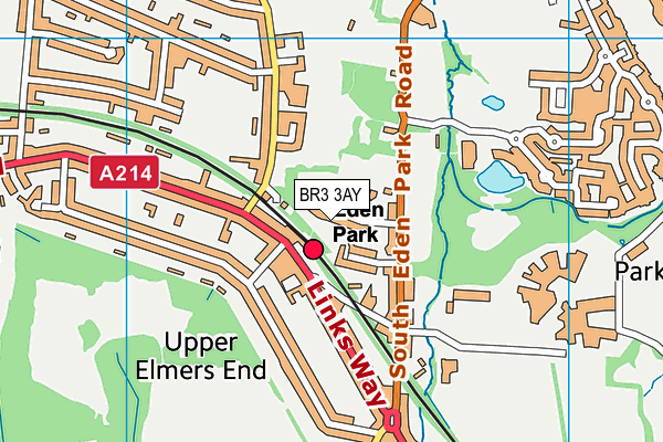 BR3 3AY map - OS VectorMap District (Ordnance Survey)