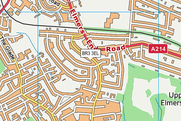 BR3 3EL map - OS VectorMap District (Ordnance Survey)