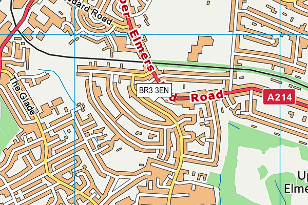 BR3 3EN map - OS VectorMap District (Ordnance Survey)