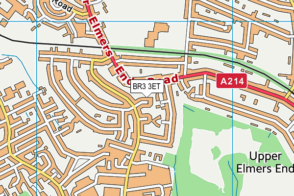 BR3 3ET map - OS VectorMap District (Ordnance Survey)