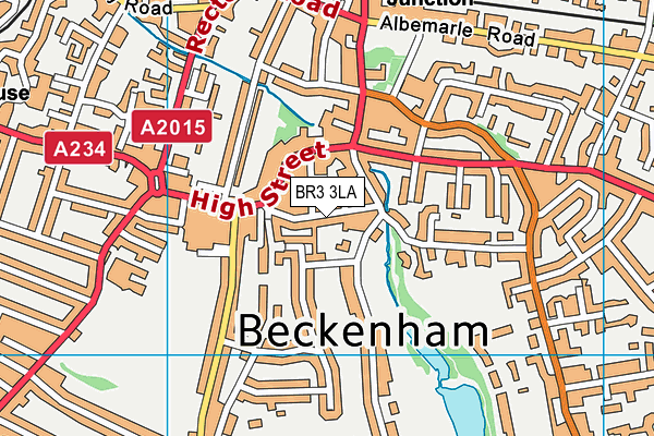 BR3 3LA map - OS VectorMap District (Ordnance Survey)