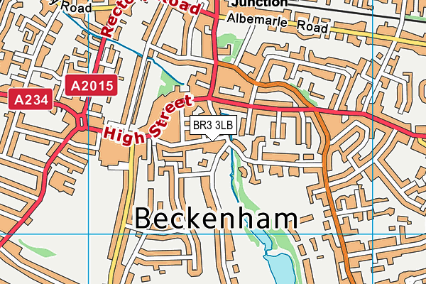 BR3 3LB map - OS VectorMap District (Ordnance Survey)