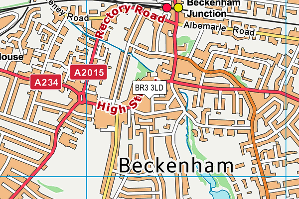 BR3 3LD map - OS VectorMap District (Ordnance Survey)