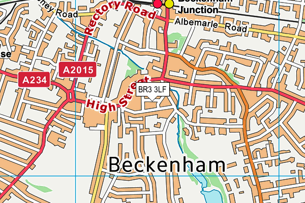 BR3 3LF map - OS VectorMap District (Ordnance Survey)