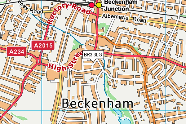 BR3 3LG map - OS VectorMap District (Ordnance Survey)