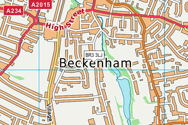 BR3 3LJ map - OS VectorMap District (Ordnance Survey)