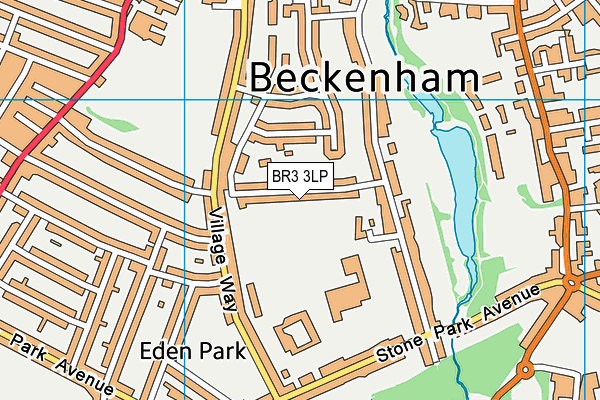 BR3 3LP map - OS VectorMap District (Ordnance Survey)