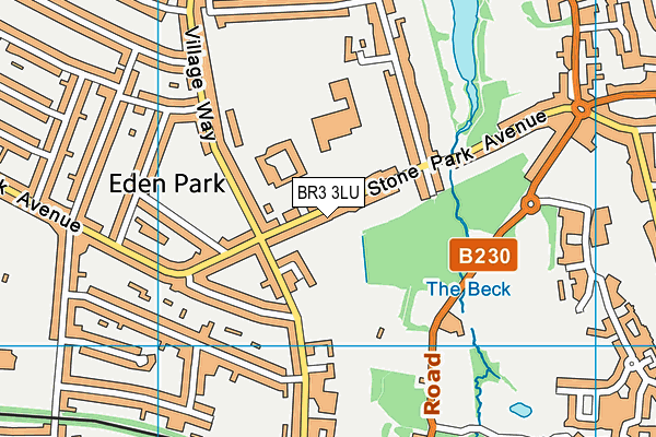 BR3 3LU map - OS VectorMap District (Ordnance Survey)