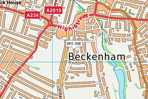 BR3 3NE map - OS VectorMap District (Ordnance Survey)
