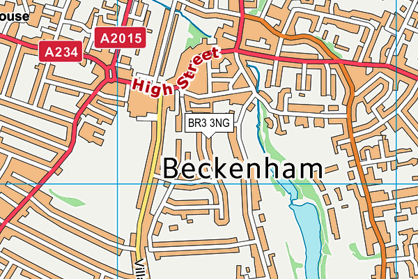 BR3 3NG map - OS VectorMap District (Ordnance Survey)