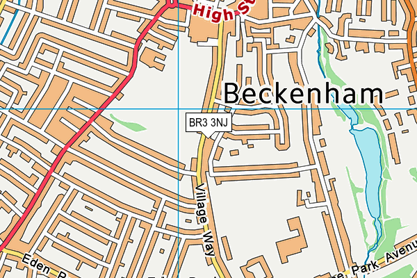 BR3 3NJ map - OS VectorMap District (Ordnance Survey)