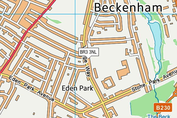 BR3 3NL map - OS VectorMap District (Ordnance Survey)