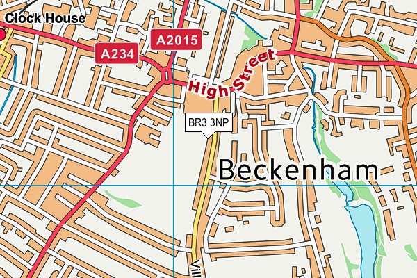 BR3 3NP map - OS VectorMap District (Ordnance Survey)