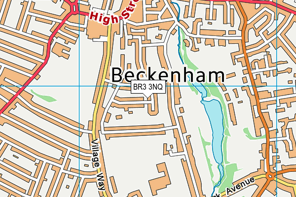 BR3 3NQ map - OS VectorMap District (Ordnance Survey)