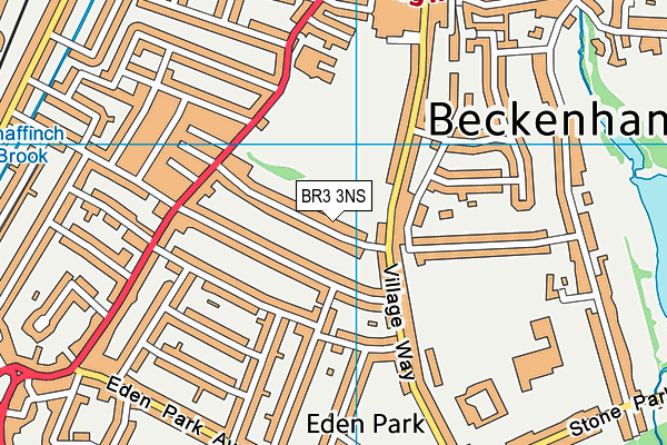 BR3 3NS map - OS VectorMap District (Ordnance Survey)