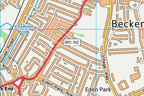 BR3 3NZ map - OS VectorMap District (Ordnance Survey)
