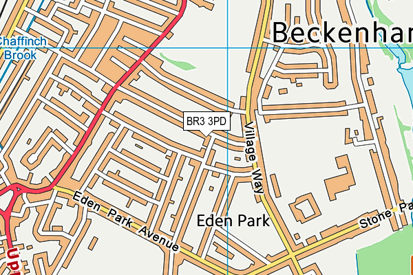 BR3 3PD map - OS VectorMap District (Ordnance Survey)