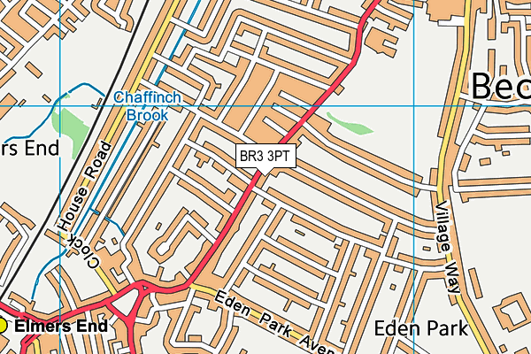 BR3 3PT map - OS VectorMap District (Ordnance Survey)