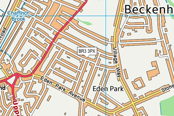 BR3 3PX map - OS VectorMap District (Ordnance Survey)