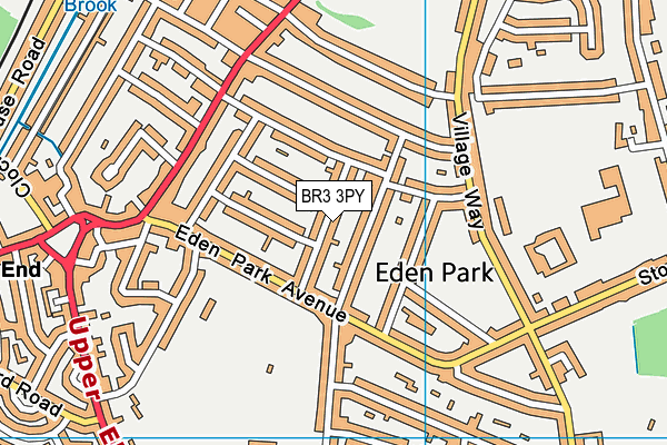 Map of CROSSKEY AVENUE LTD at district scale