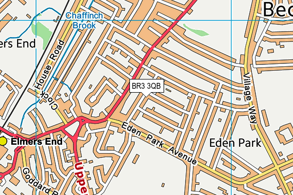 BR3 3QB map - OS VectorMap District (Ordnance Survey)